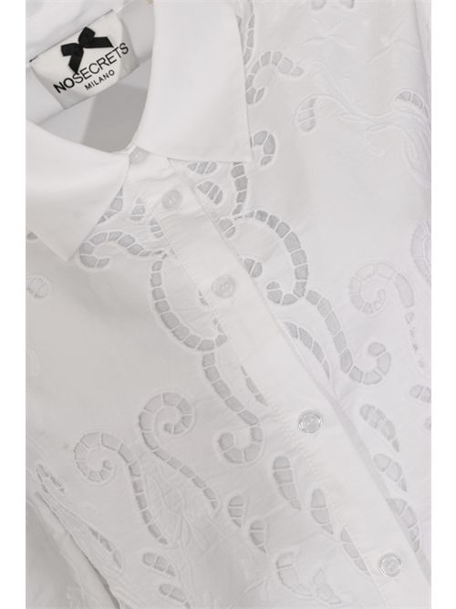 Camicia crop con ricamo ajour NO SECRETS | 261NS235COCCO